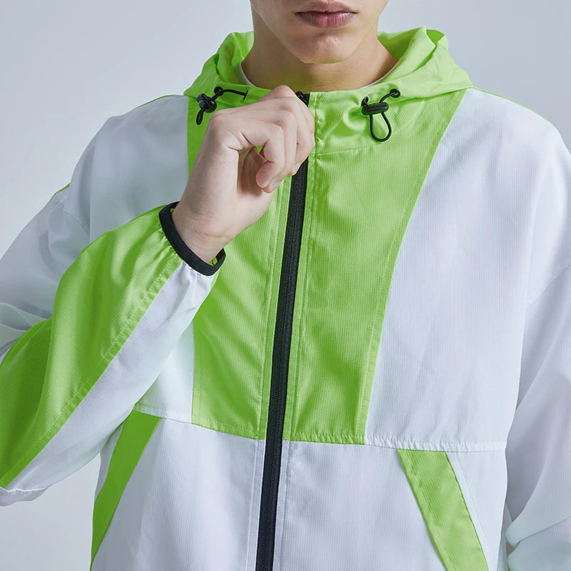 Rainbowtouches Jacket Men High Street Fashion Zipper Hoodie Mens Style Color Matching Coat Hip Hop Jacket Brand Quality Clothing Street King Limited