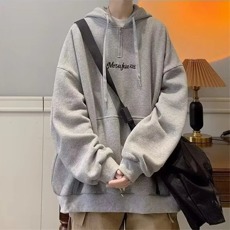 Minimalist Fall Street Hoodie Oversized Bold Fit