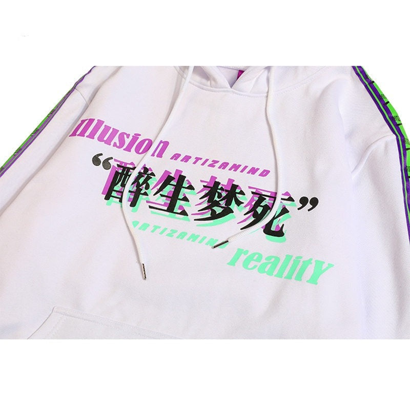 "Dark Reality" Unisex Men Women Streetwear Graphic Hoodie Daulet Apparel