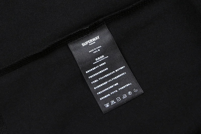 Black White Summer New T Shirts Men Woman Personality Simplicity Mingxian Contrasting Colors Loose Casual Tops Tee Street King Limited