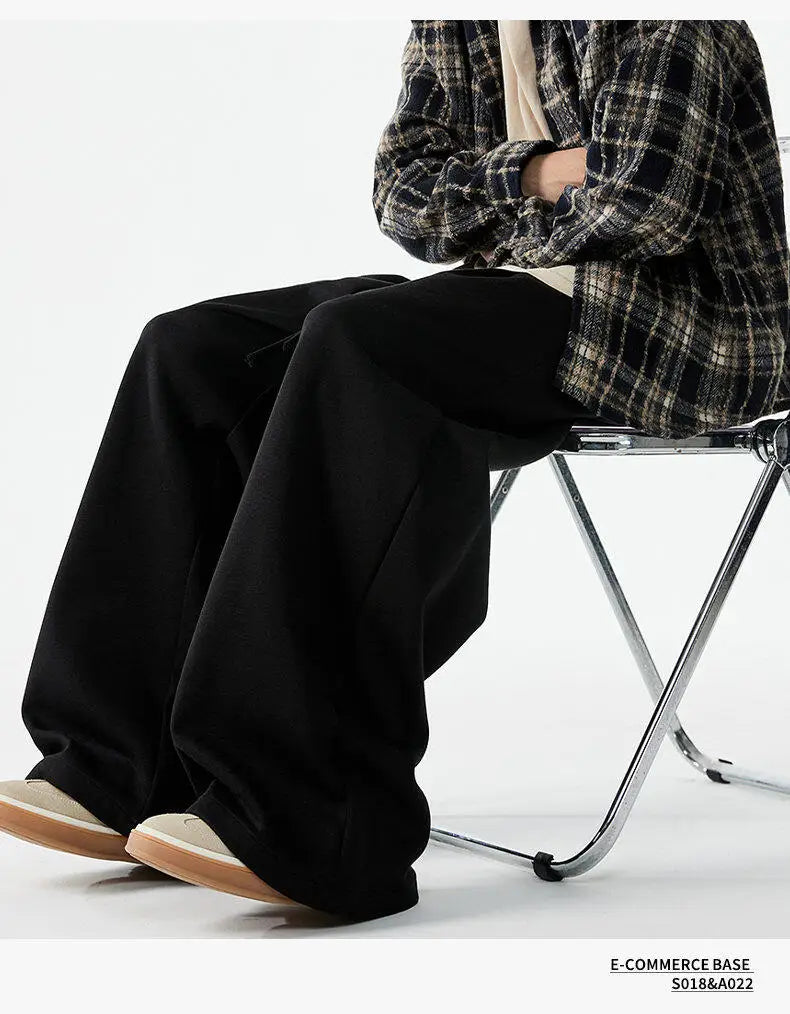 men women loose casual streetwear fashion wide leg sport pants jogger sweatpants hip hop trousers baggy pants unique joggers style 1590