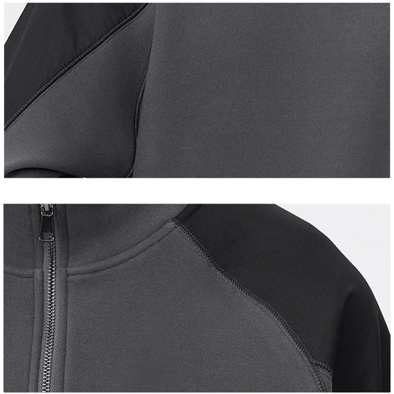 Men Autumn Winter 500g Double-sided Velvet American Retro Fashion Streetwear Loose Casual Pullover Sweatshirt Hoodies for Man Street King Limited