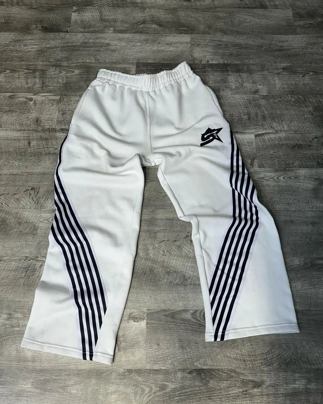 Trendy Brand American Retro Classic Striped Loose Sweatpants Hip-hop Streetwear Y2K Harajuku High-waisted Wide-leg Casual Pants Street King Limited