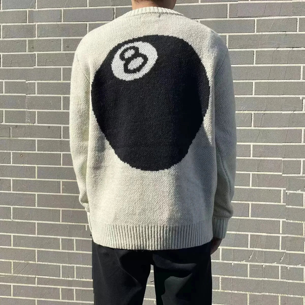 New 2022 Men Luxury Billiards Black Eight gentleman Classic Mohair dice Knit Casual Sweaters pullover Asian Size High Drake #20 Street King Limited