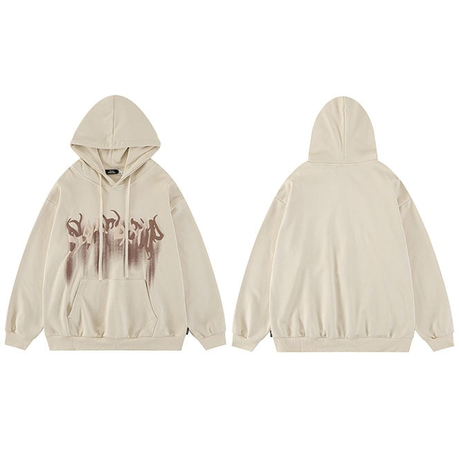 "Blurred Lines" Unisex Men Women Streetwear Graphic Hoodie Daulet Apparel