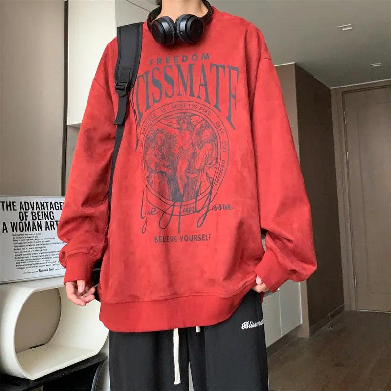 Vintage Fall Oversized Hoodie High-Street Essential
