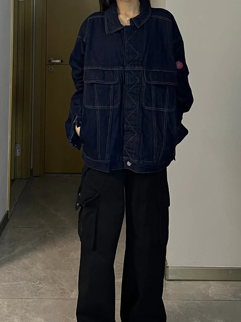 2024 new arrived cavempt outdoor denim jacket men woman best quality casual coat unique jeans style 5033
