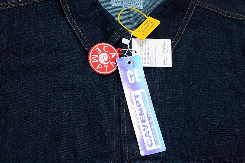 2024 new arrived cavempt outdoor denim jacket men woman best quality casual coat unique jeans style 5037