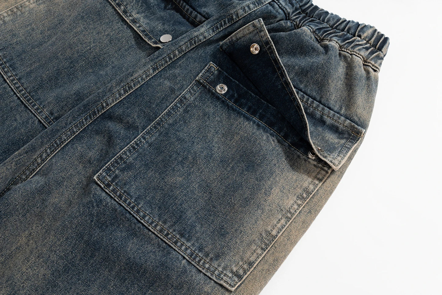 mens high street loose denim jeans casual straight retro washed jeans hip hop streetwear casual wide legs joggers baggy jeans unique joggers style 1865