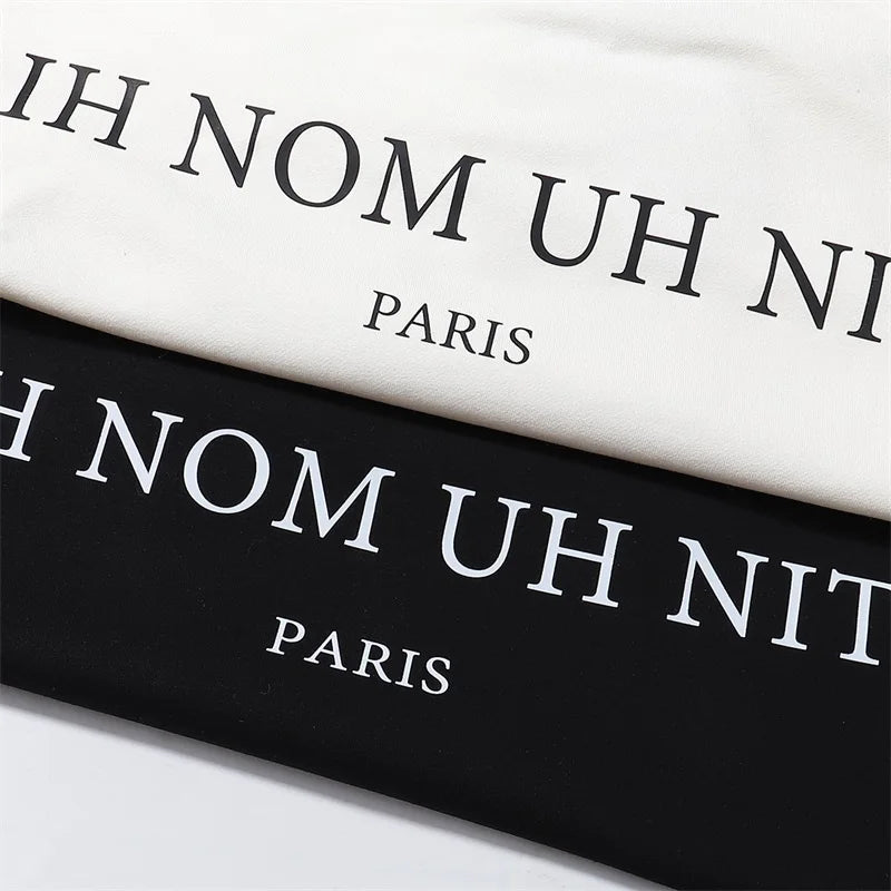 Black Rice White IH NOM UH NIT Hoodies Roses Masked Men Printing Loose Casual Lovers Men Woman Pullover Sweatshirts Street King Limited