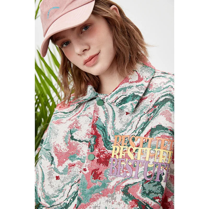 vintage jacket for men 2023 autumn harajuku retro graphic coat man loose varsity jackets casual outwear streetwear men clothing menswear bottoms