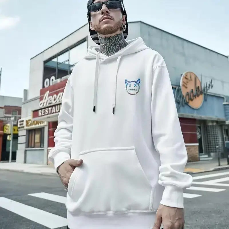 Breakout Cattle Harajuku Prints Mens Pullover Hoodies Casual Loose Sweatshirts Male Fashion Autumn y2k Hoodie Hip Hop Tops Street King Limited