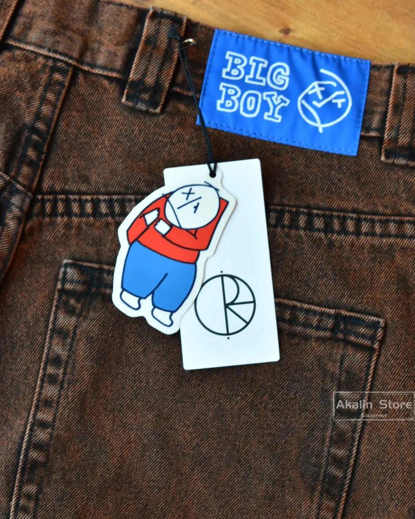 y2k gothic polar big boy baggy jeans cartoon embroidery streetwear mens womens fashion denim pants hot sell wide leg trouser denim street jeans
