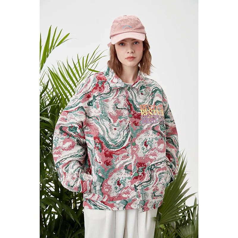 vintage jacket for men 2023 autumn harajuku retro graphic coat man loose varsity jackets casual outwear streetwear men clothing urban fashion pants