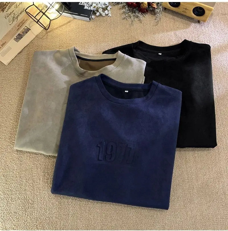 Trendy American Summer Men and Women Retro 1997 Graphic T-shirt Couple Loose and Personalized High Street Casual Short sleeved Street King Limited