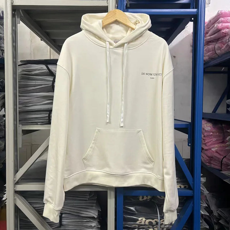 Black Rice White IH NOM UH NIT Hoodies Roses Masked Men Printing Loose Casual Lovers Men Woman Pullover Sweatshirts Street King Limited