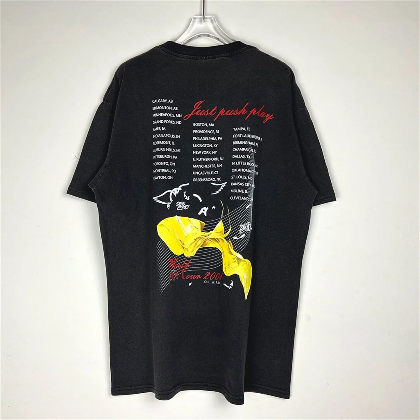 Summer Vintage Retro Style Printing Washed Casual Loose High-Street Tops T-Shirt For Men Street King Limited