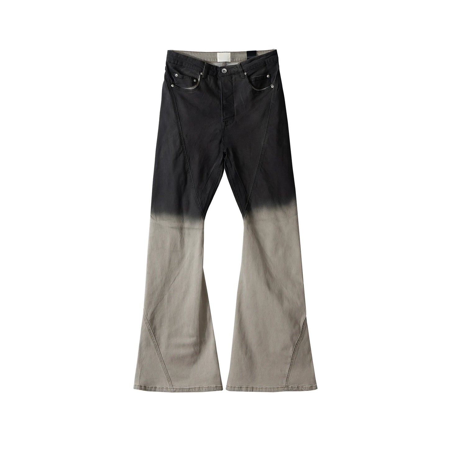 Streetwear RO style Gradient Color Baggy Stacked Baggy Flare Jeans for Men and Women Straight Washed Casual Denim Trousers Street King Limited