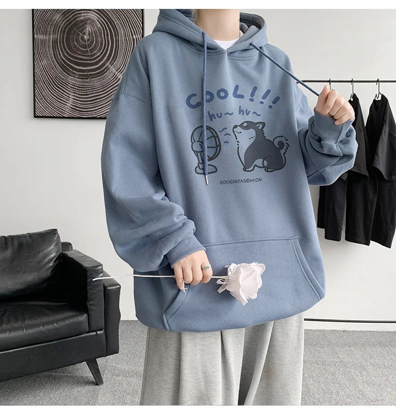 Cool Cartoon Cat Graphic Print Hoodies For Men Y2K Streetwear Clothes Hip Hop Fashion Hooded Sweatshirts Loose Pullover Hoody Street King Limited