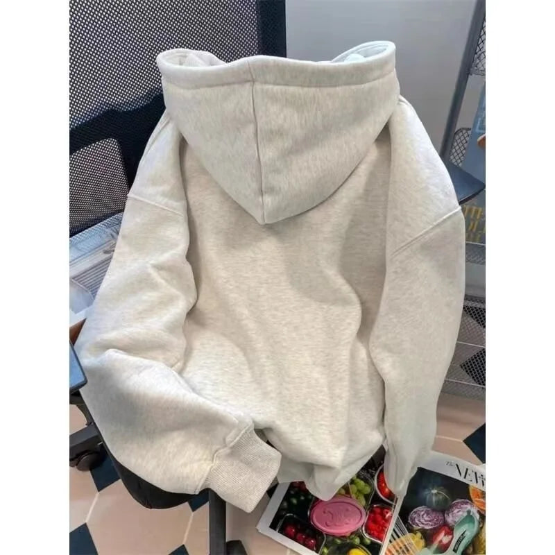 New Letter Cartoon Graphic Printed Hooded Sweatshirts For Men Autumn Fleece Y2K Streetwear Hoodies Retro Harajuku Pullover Hoody Street King Limited