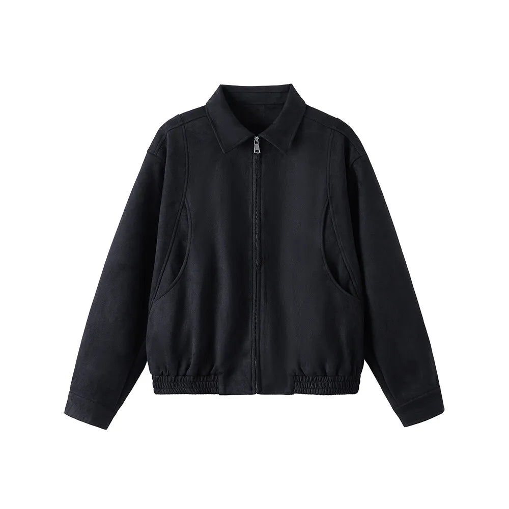 2025 spring short coat mens korean streetwear fashion loose casual bomber jacket women plus size autumn coat outerwear unique shorts style 284