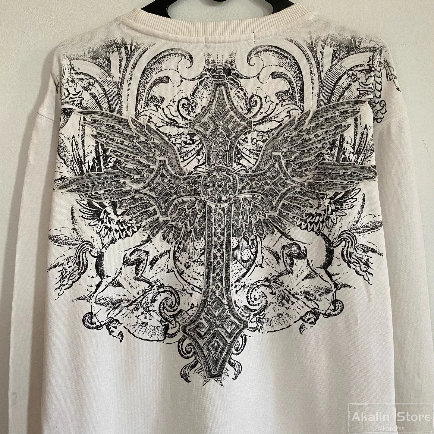 Harajuku Tapout Graphic T Shirts Gothic Oversized Casual Clothes Y2k Tops Autumn long sleeves Streetwear Goth Women Clothing Street King Limited