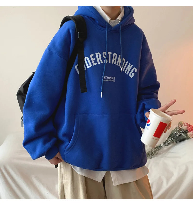 Autumn Men's Letter Design Printed Pullovers Hoodies Y2K Vintage Streetwear Hoody Sweatshirts Casual Fleece Oversize Hoodie Street King Limited