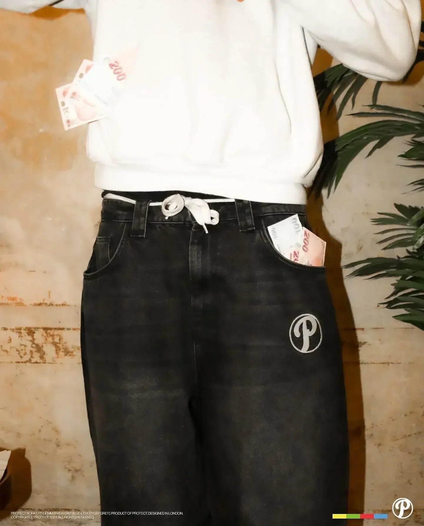 Y2K Mens Pants Letter Embroidered Retro Blue Loose Jeans High Waist Wide Leg Pants Harajuku Hip Hop Protect Streetwear Jeans Street King Limited