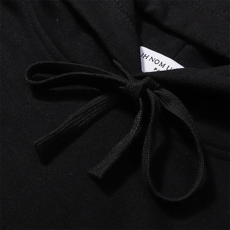 Black Rice White IH NOM UH NIT Hoodies Roses Masked Men Printing Loose Casual Lovers Men Woman Pullover Sweatshirts Street King Limited