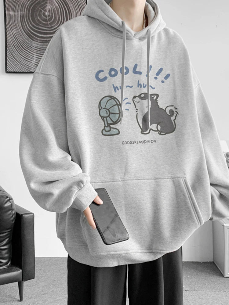 Cool Cartoon Cat Graphic Print Hoodies For Men Y2K Streetwear Clothes Hip Hop Fashion Hooded Sweatshirts Loose Pullover Hoody Street King Limited