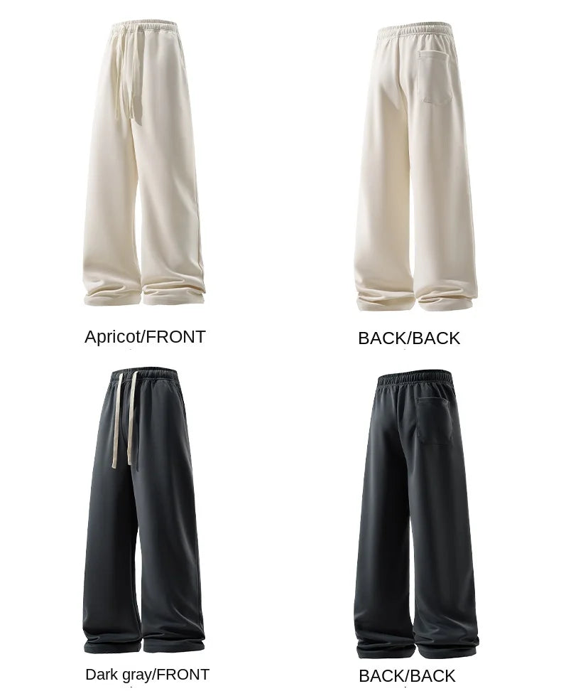 thin casual wide leg pants hang sense fashion handsome classic multi match durable fabric comfortable breathable casual pants unique default style 1325