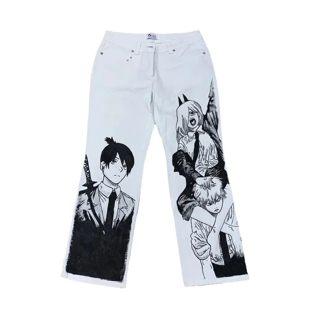 Y2K Harajuku Next Drop Streetwear Jeans for Men Wide Trouser Graphic New Women High Waist wide leg Pants y2k men clothing Street King Limited