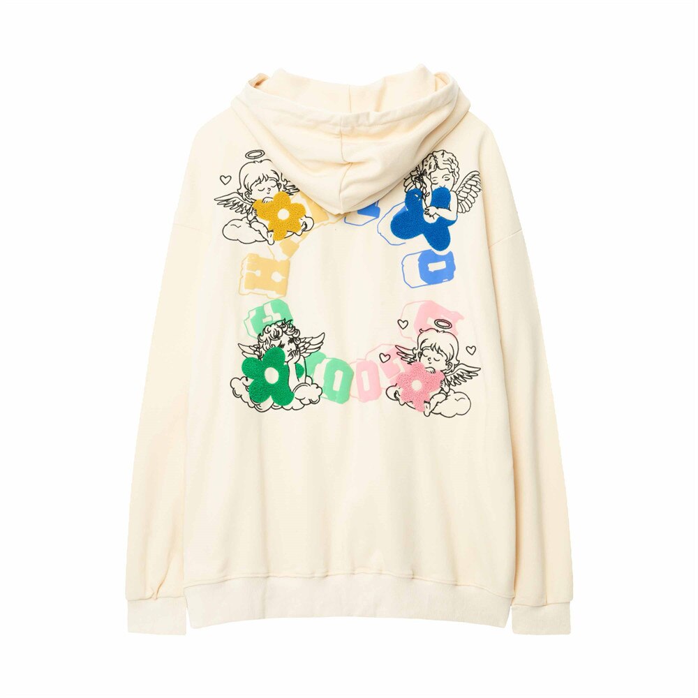 "4 Angels" Men Women Unisex Streetwear Graphic Hoodie Daulet Apparel