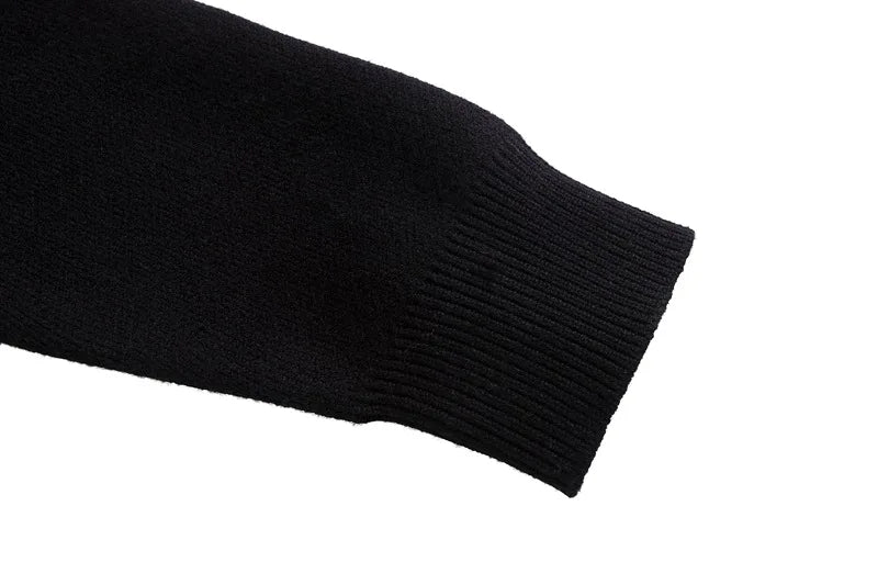 Hip Hop Knitted Sweater Men Winter O-neck Anime Spider Web Pattern Pullover Streetwear Casual Loose Sweater Warm Jumper Knitwear Street King Limited