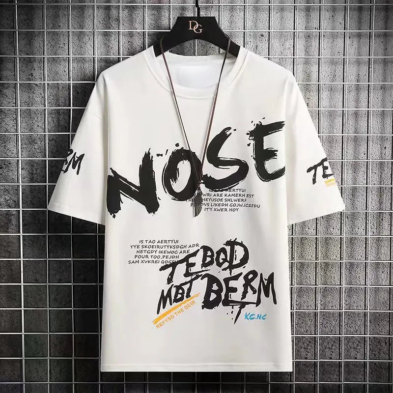 2022 Summer Men's T Shirts Harajuku Fashion Japan Print Short Sleeve Tops Tee Men Casual Men Clothing Streetwear Trend T Shirts Street King Limited