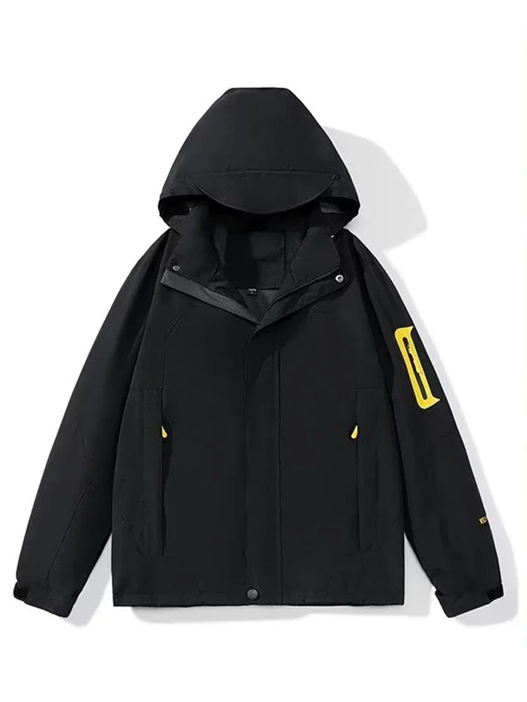 new colorblock pocket zip up hooded outdoor jackets for men fashion waterproof casual bomber jacket y2k motorcycle veste homme unique default style 136