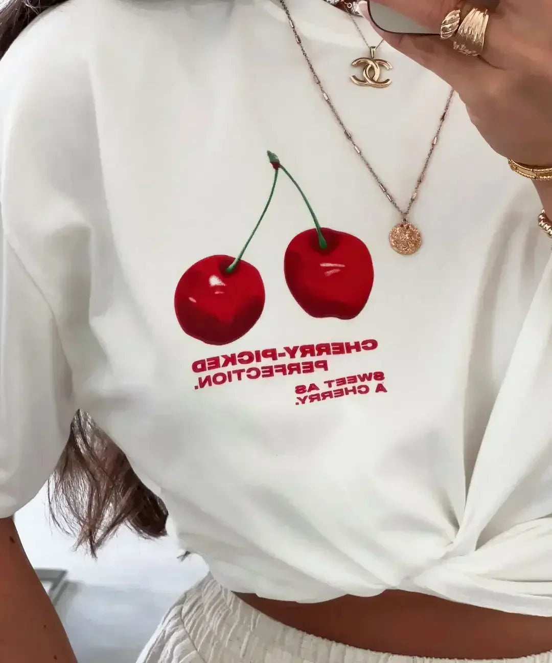 Casual Lotus Eyed Graphic T Shirts Streetwear Gothic Harajuku Clothes All Cotton Oversized Y2k Tops Goth Women Clothing Street King Limited