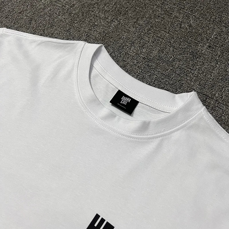 2024ss Drama Call T-shirt Men Women 1:1 High Quality Stars Letter Print Fashion Street Lovers Casual Tops Tee Street King Limited