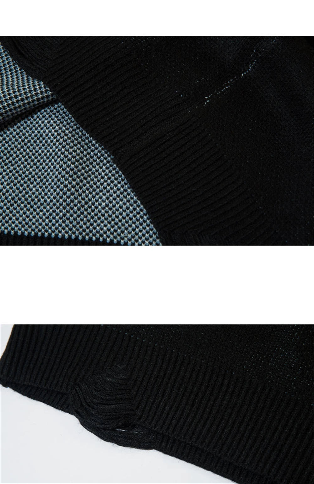 2023 Vintage Sweater Ripped Distressed Heart Graphic Knitted Jumpers Men Streetwear Harajuku Oversized Sweaters Y2K Pullover Street King Limited
