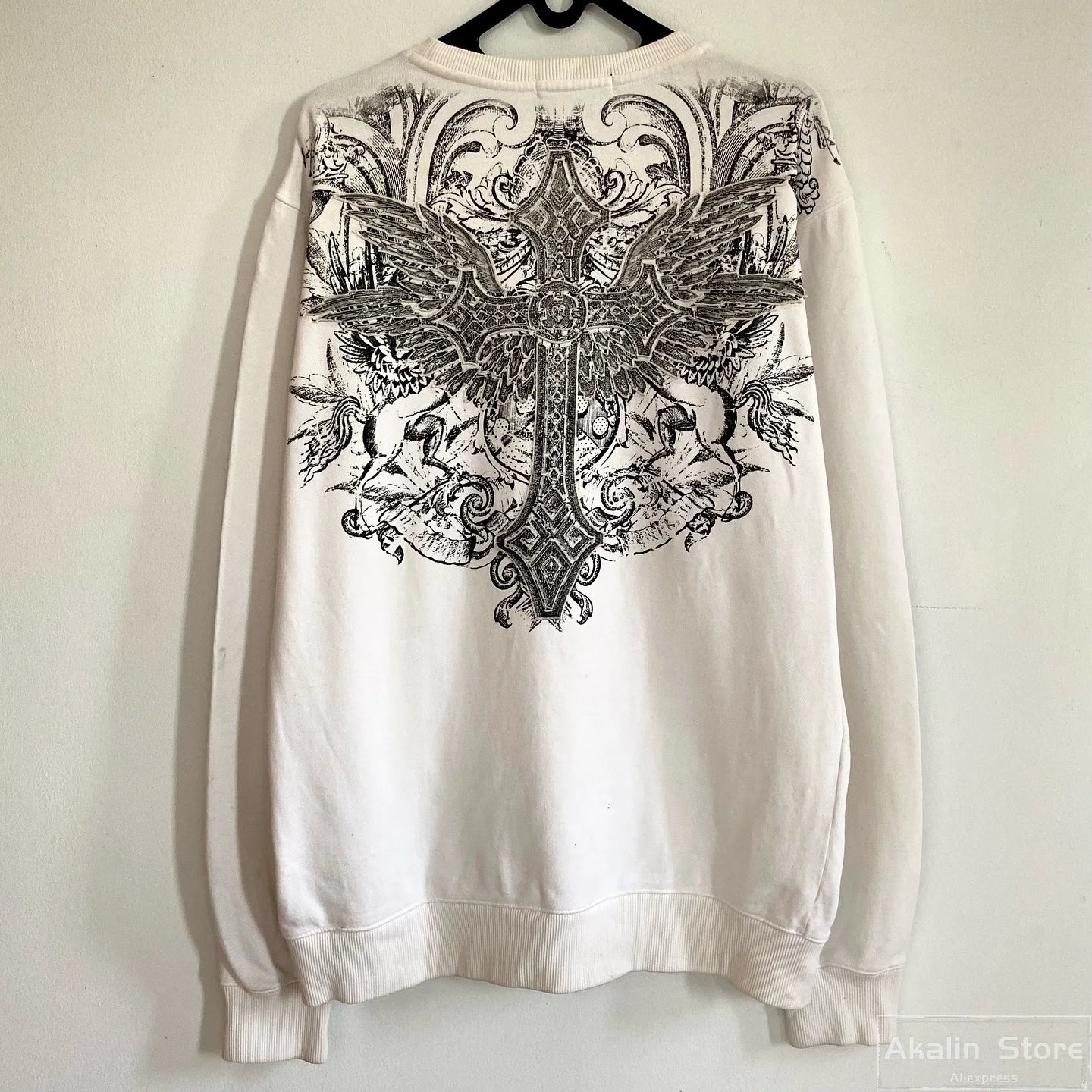 Harajuku Tapout Graphic T Shirts Gothic Oversized Casual Clothes Y2k Tops Autumn long sleeves Streetwear Goth Women Clothing Street King Limited