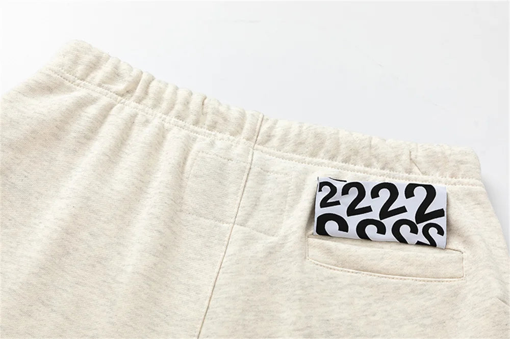 RRR123 24FW Sunshine Wash Brown Flower Grey Loose Drawstring Feet Guard Pants Street King Limited