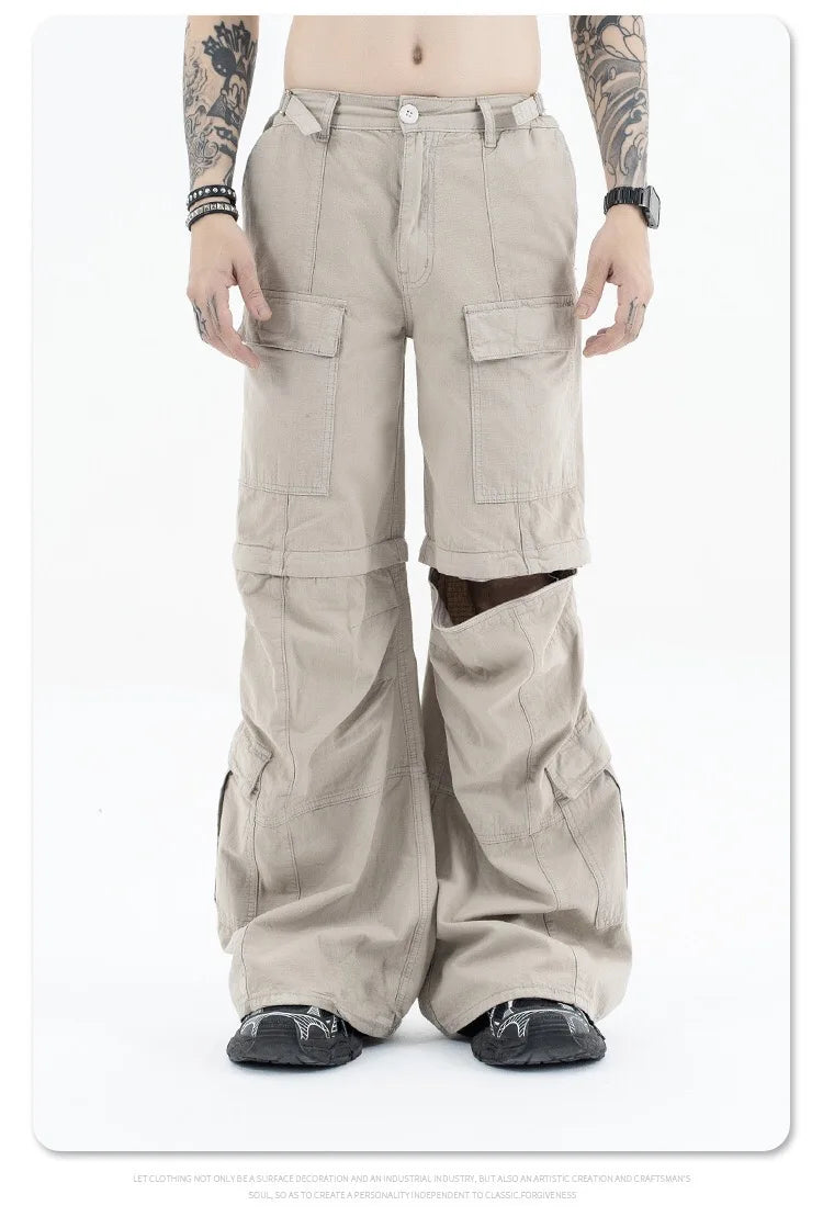 2024 autumn and winter new cargo pants unique cargo style 4734