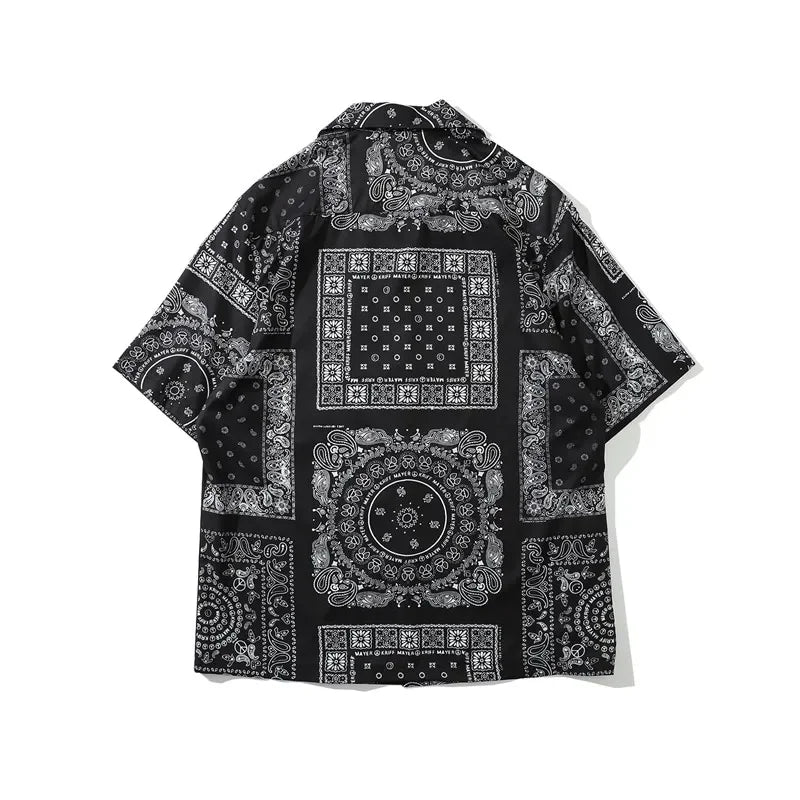 Dark Icon Bandana Full Printed Hawaiian Shirt 2020 Summer Vintage Shirts Men Street Shirts for Men Street King Limited