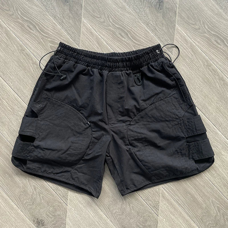 Whoisjacow High Quality 1:1 Men's Workwear hollowed out layered functional sports shorts Street King Limited