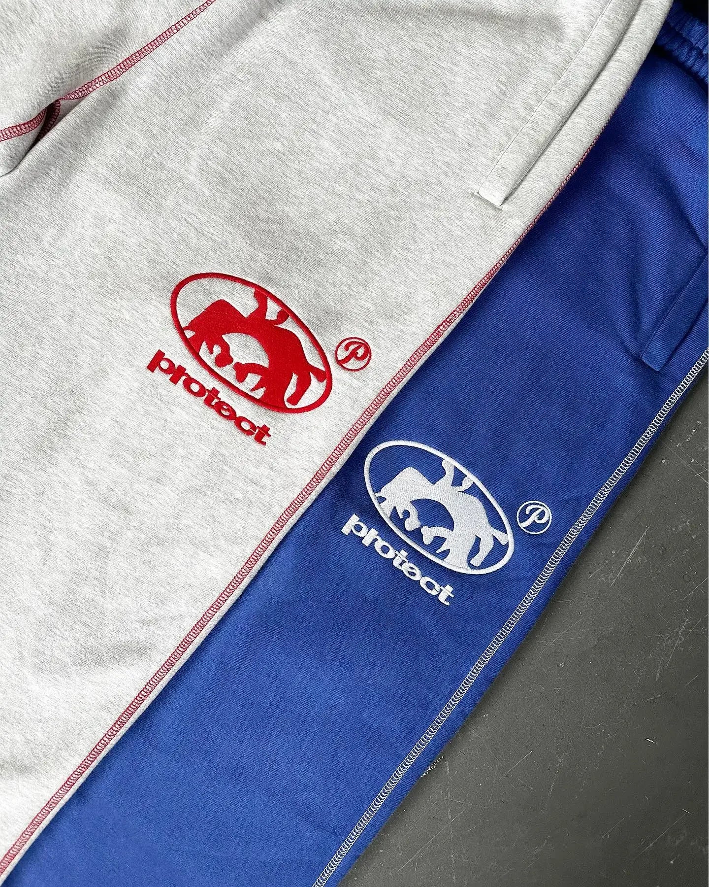 American fashion PROTECT Gothic letter embroidered sweatpants men's 2024Y2K retro high waist jogging loose drawstring overalls Street King Limited