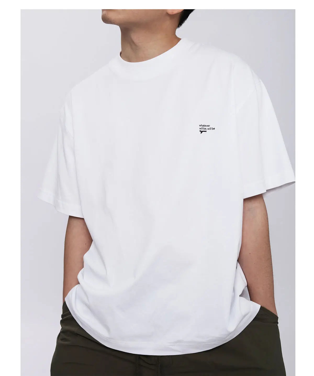 Summer Korean style loose simple short sleeved T shirt men casual y2k street solid color Harajuku round neck half sleeved top Street King Limited