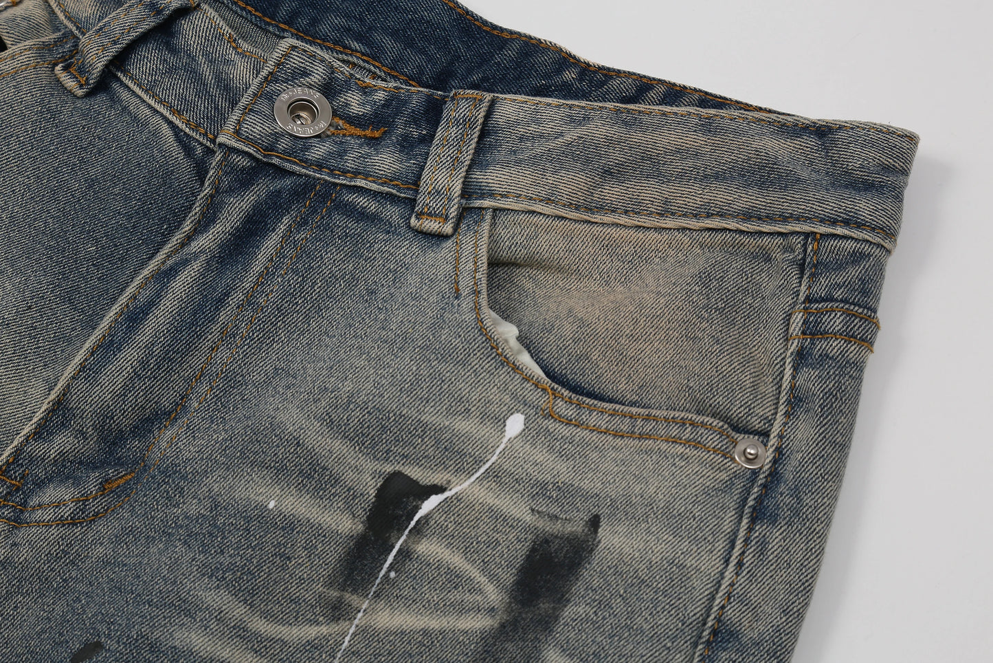 bottom zipper destroyed jeans skinny jeans ripped slim men biker jeans fashion graffiti printed streetwear hip hop pants joggers unique joggers style 5135