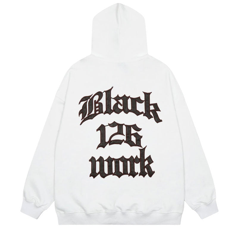 "Back To Work" Unisex Men Women Streetwear Graphic Hoodie Daulet Apparel