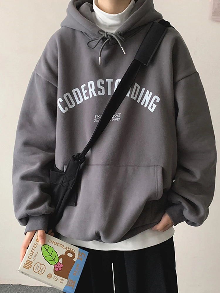 Autumn Men's Letter Design Printed Pullovers Hoodies Y2K Vintage Streetwear Hoody Sweatshirts Casual Fleece Oversize Hoodie Street King Limited