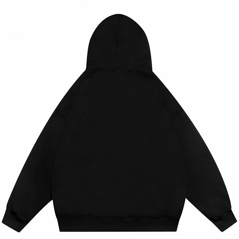 "Black Rose" Unisex Men Women Streetwear Graphic Hoodie Daulet Apparel